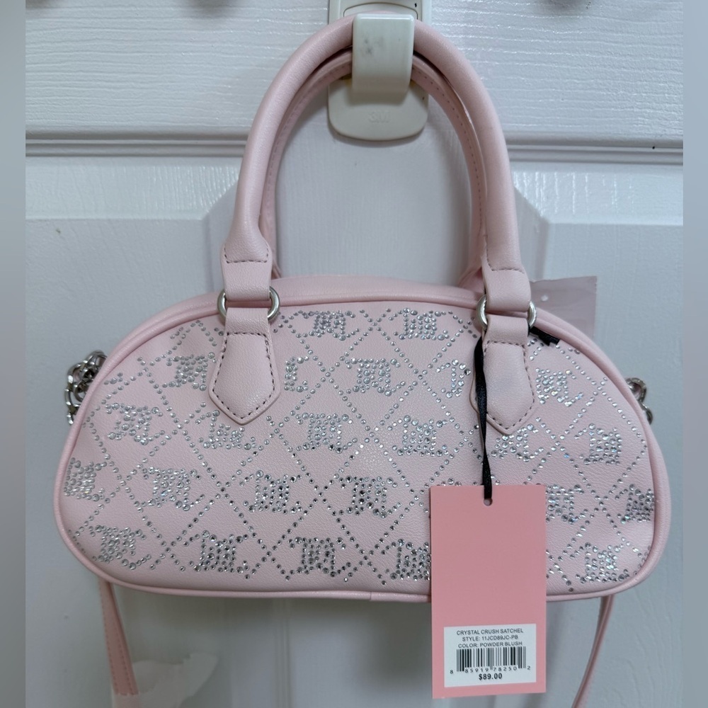 NWT Juicy Couture Crystal Crush Satchel in Powder Blush